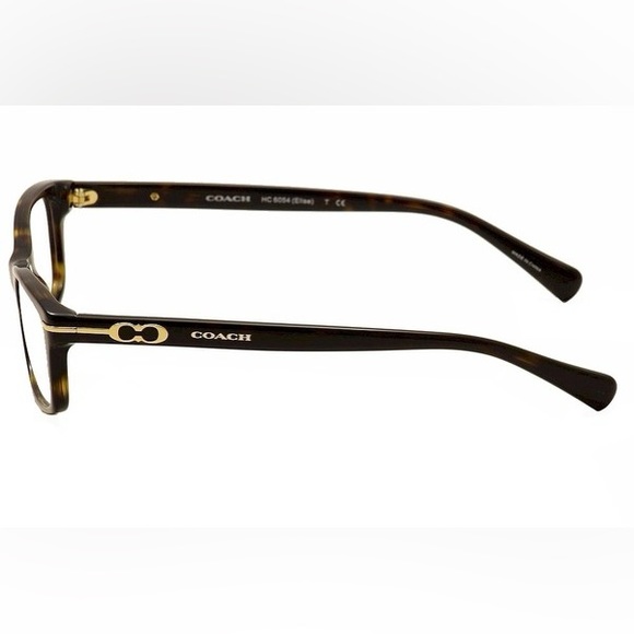 New Coach HC 6054 Women’s Eyeglass Frame In Dark Tortoise - Picture 3 of 6